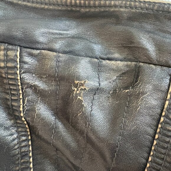 Big Chill Vintage Soft Black Non-LeatherJacket Size M - Picture 7 of 7